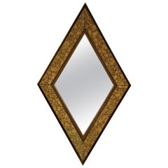 Midcentury Diamond Form Mirror