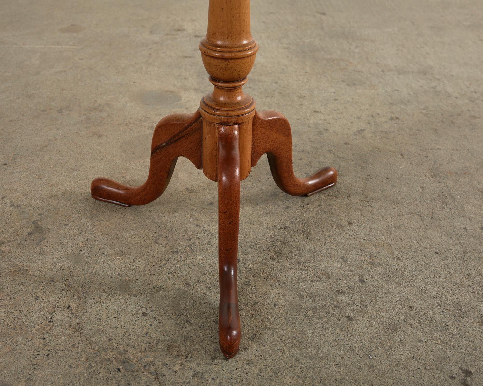 19th Century English Georgian Marble Top Tripod Drinks Table 7