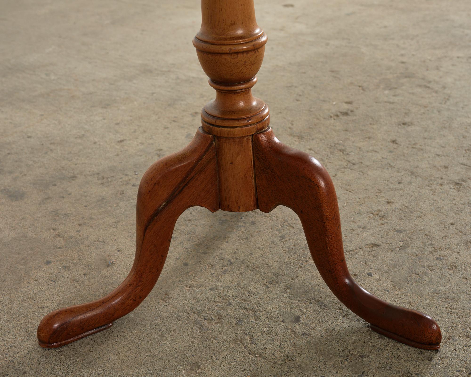 19th Century English Georgian Marble Top Tripod Drinks Table 10