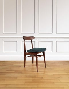 Midcentury Dining Chairs by Rajmund Halas in Green, 1960s, Set of 2