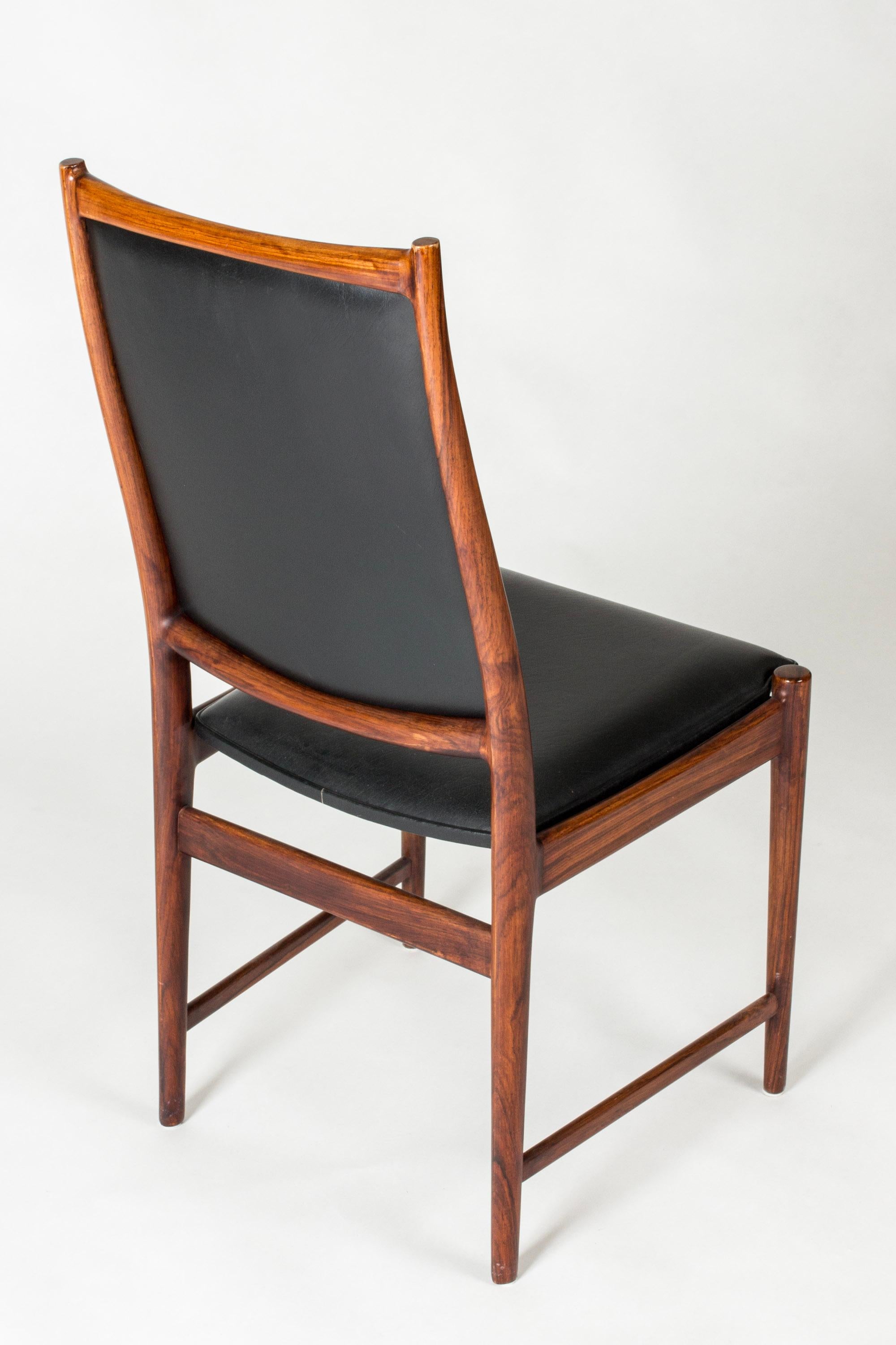 Midcentury dining chairs by Torbjørn Afdal, Bruksbo, Norway, 1960s, set of six In Good Condition For Sale In Stockholm, SE