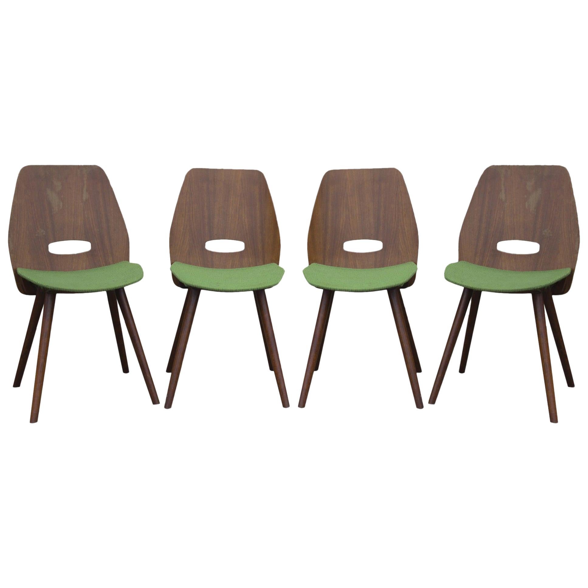 Midcentury Dining Chairs, Designed by Frantisek Jirak, Czechoslovakia