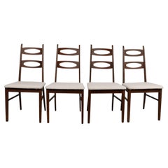 Chaises de salle à manger du milieu du siècle, dans le style « Cats Eye » de Kent Coffey pour Perspecta