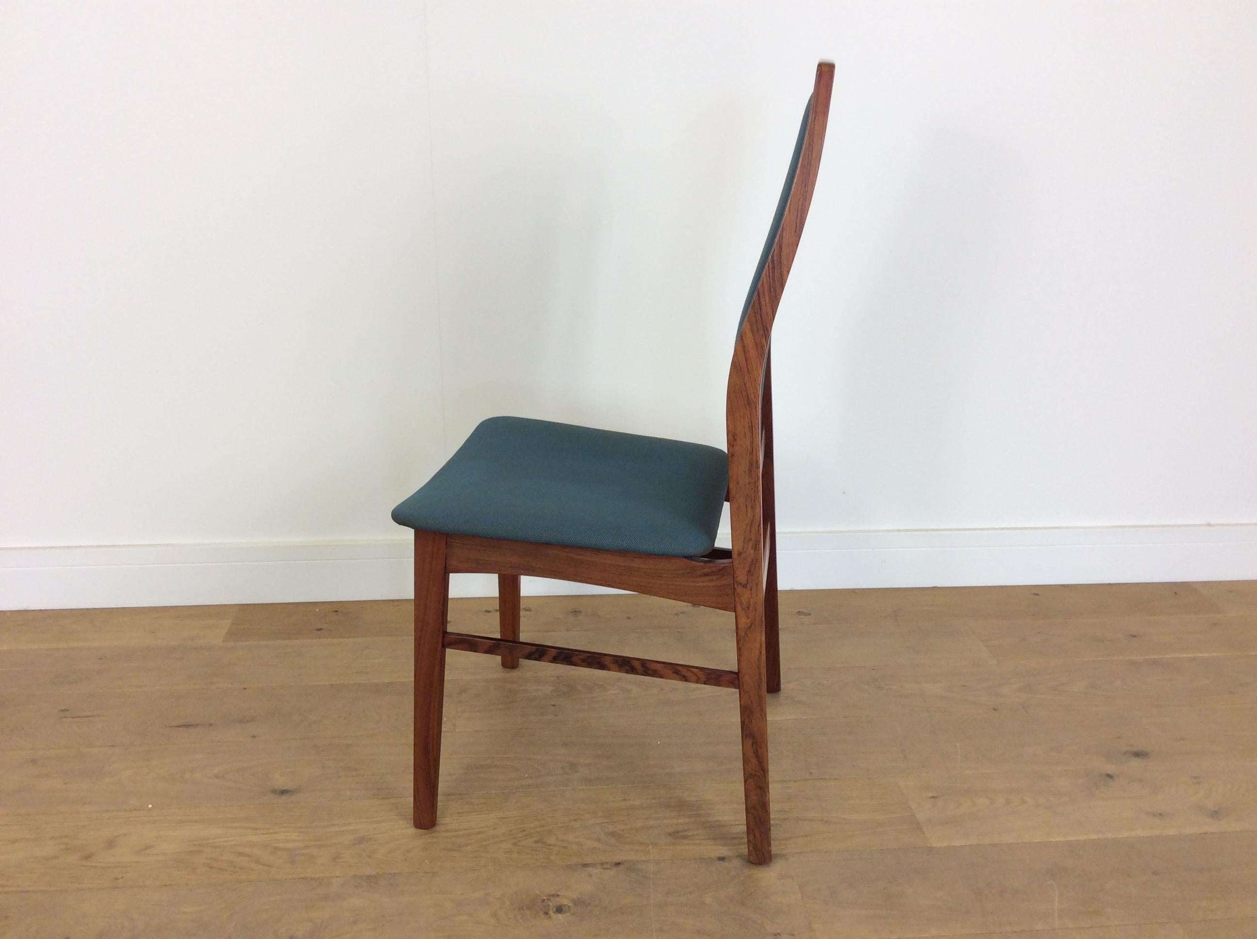 Rosewood Midcentury Dining Chairs Set of 8 by Niels Koefoed For Sale