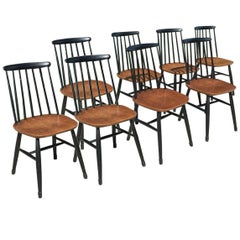 Midcentury Dining Chairs 'Set of Eight' by Finnish Designer Ilmari Tapiovaar