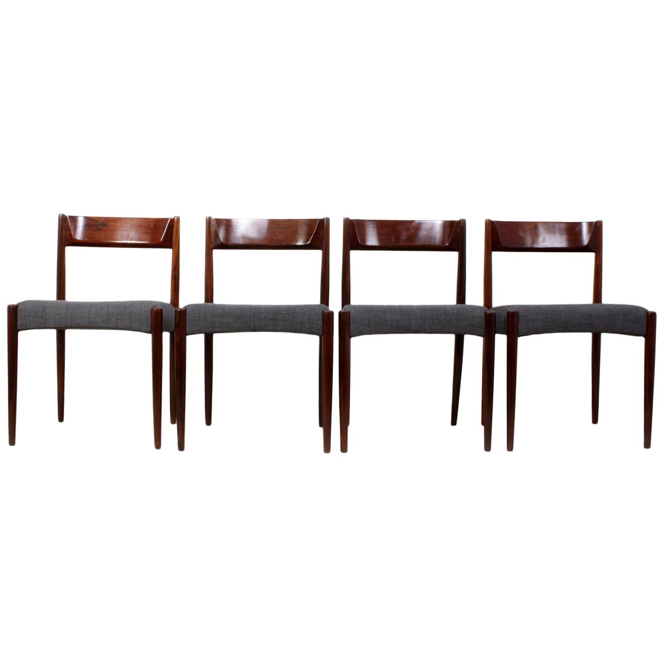Midcentury Dining Chairs, Set of Four