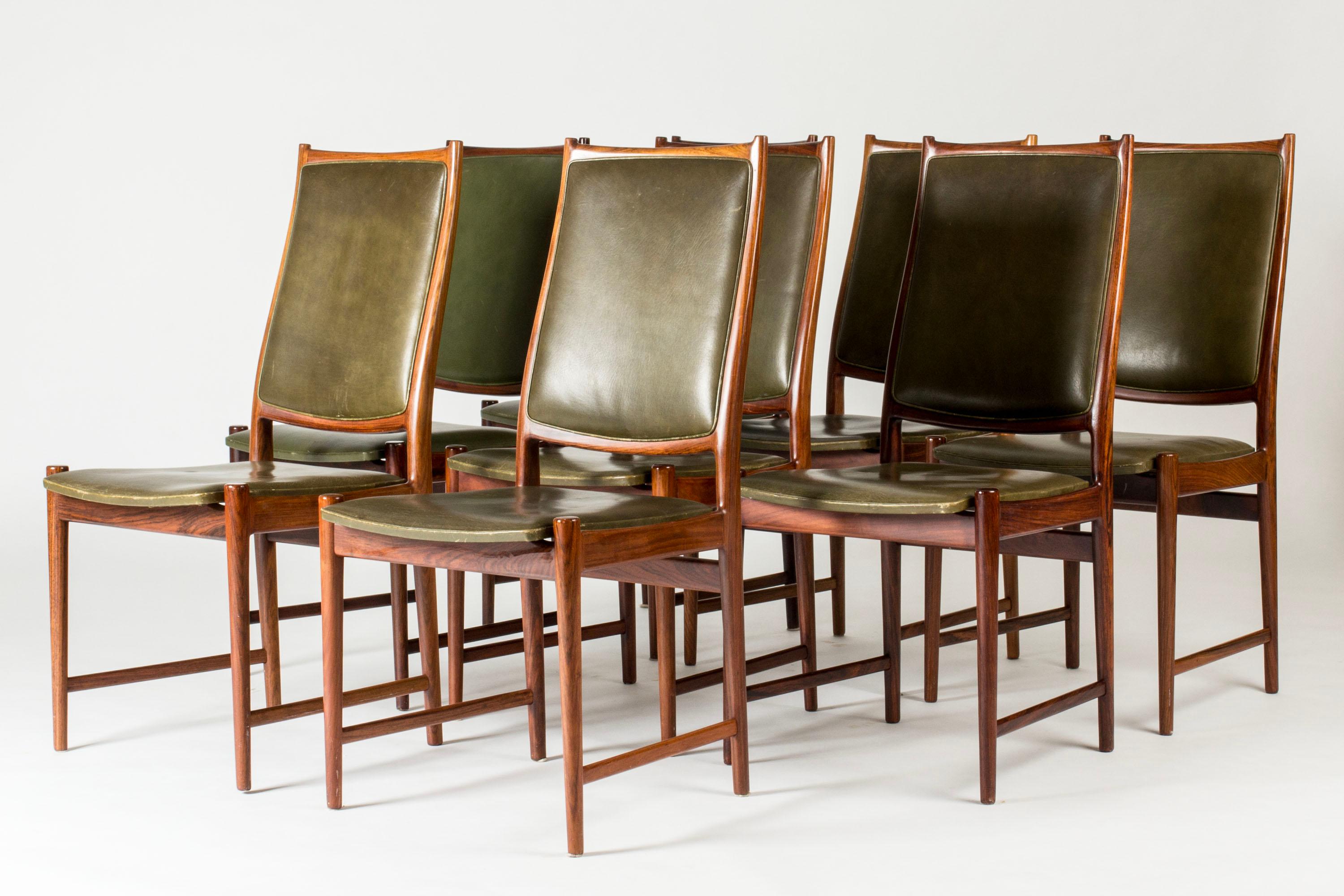 Chaises de salle à manger du milieu du siècle, Torbjørn Afdal, Bruksbo, Norvège, années 1960, ensemble de huit pièces en vente 5