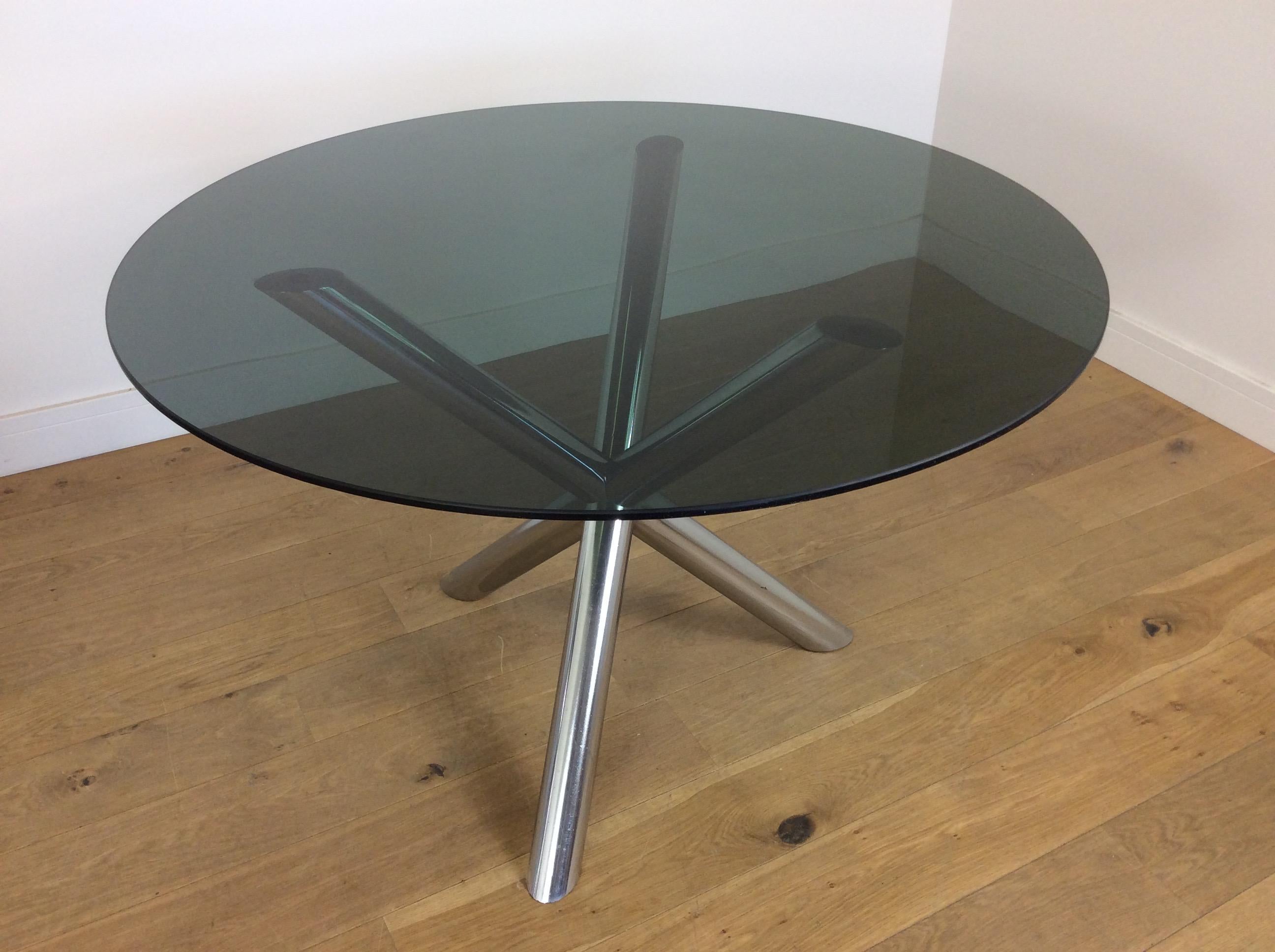 Italian Midcentury Dining Table and Chairs For Sale