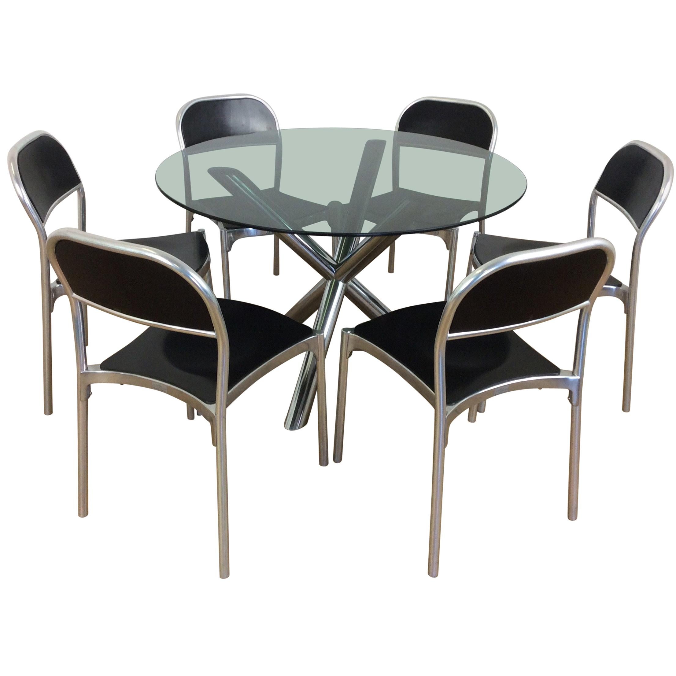 Midcentury Dining Table and Chairs For Sale