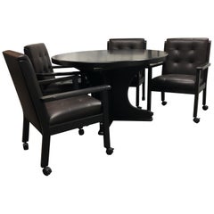 Midcentury Dining Table and Four Chairs