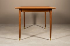 Midcentury Dining Table attr. to Gustav Bahus Eftf. , Teak Wood, Norway, 1950s