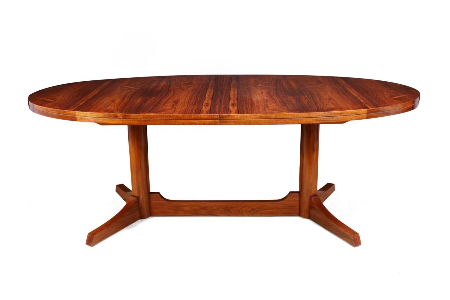 Midcentury dining table by Robert Heritage
Designed by Robert Heritage and produced by Archie Shine in the late 1950s this dining table will seat 8-10 people comfortably with the extra leaf in place, the table has been fully hand polished and is in