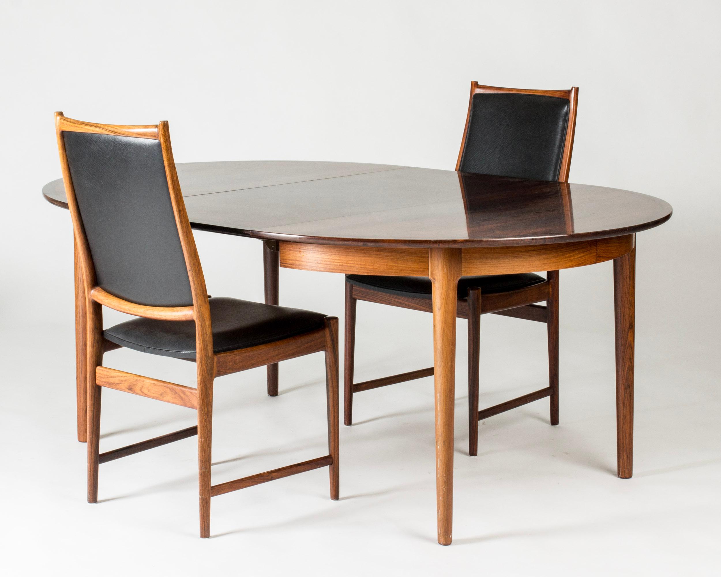 Midcentury dining table by Torbjørn Afdal for Bruksbo, Norway, 1960s In Good Condition For Sale In Stockholm, SE