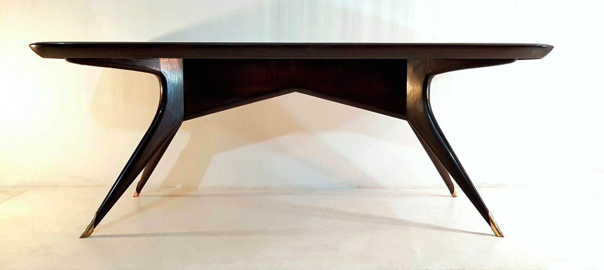 Mid-Century Modern Midcentury Dining Table in the Style of Ico Parisi Italy