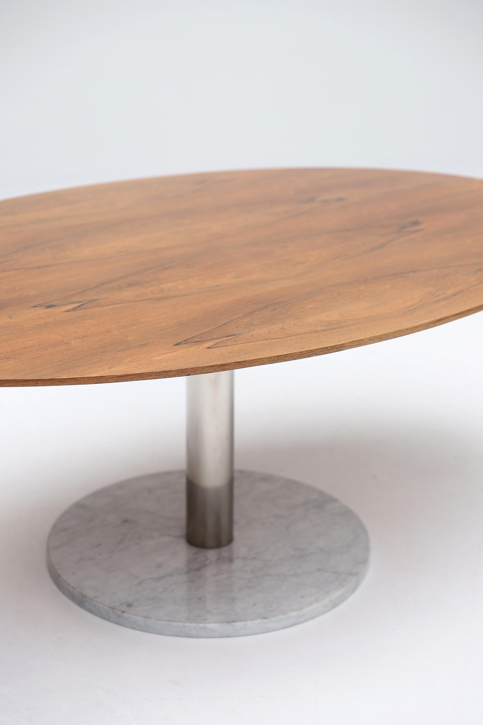 midcentury dining table with marble base by Alfred Hendrickx for Belform 1960s 3