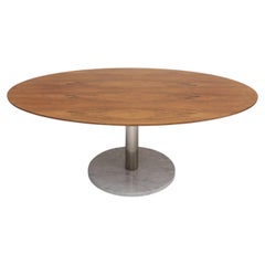 midcentury dining table with marble base by Alfred Hendrickx for Belform 1960s