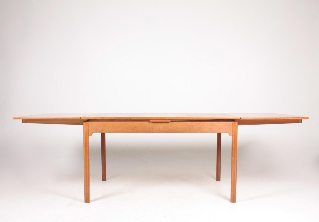 Scandinavian Modern Midcentury Dining Table in Patinated Oak Designed by Kaare Klint, 1950s