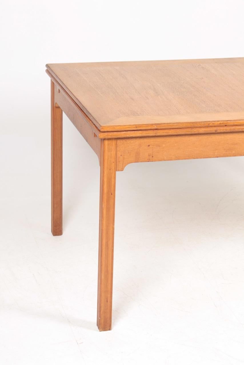 Mid-20th Century Midcentury Dining Table in Patinated Oak Designed by Kaare Klint, 1950s