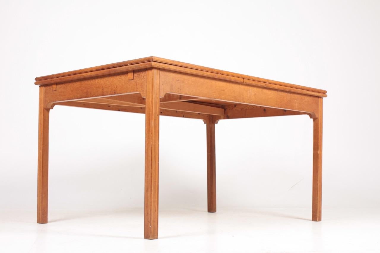 Midcentury Dining Table in Patinated Oak Designed by Kaare Klint, 1950s 2