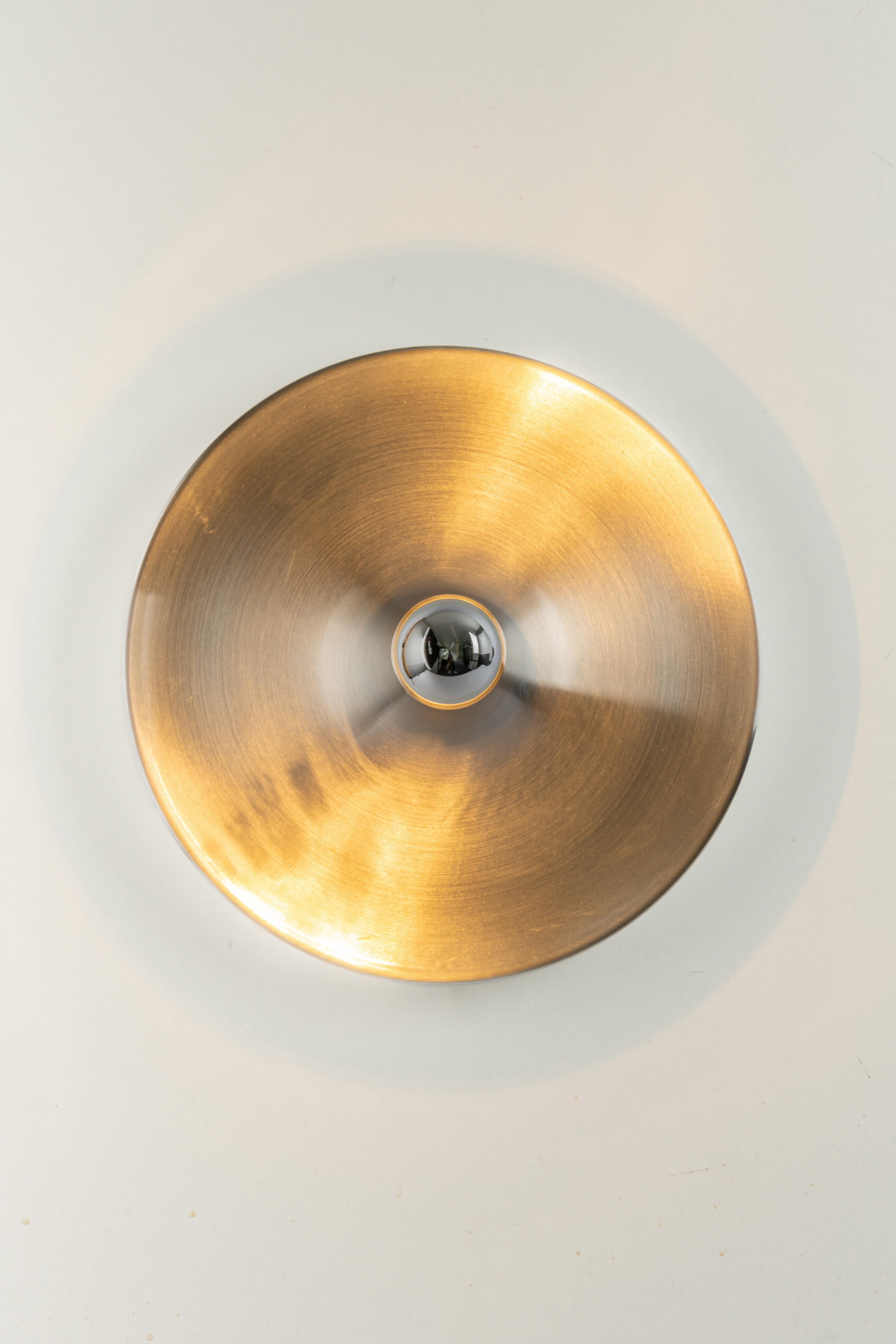 Late 20th Century Midcentury Disc Wall Light, Germany, 1970s