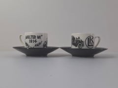 Midcentury Ditmar Urbach Czechoslovak Porcelain Cup and Saucer Set