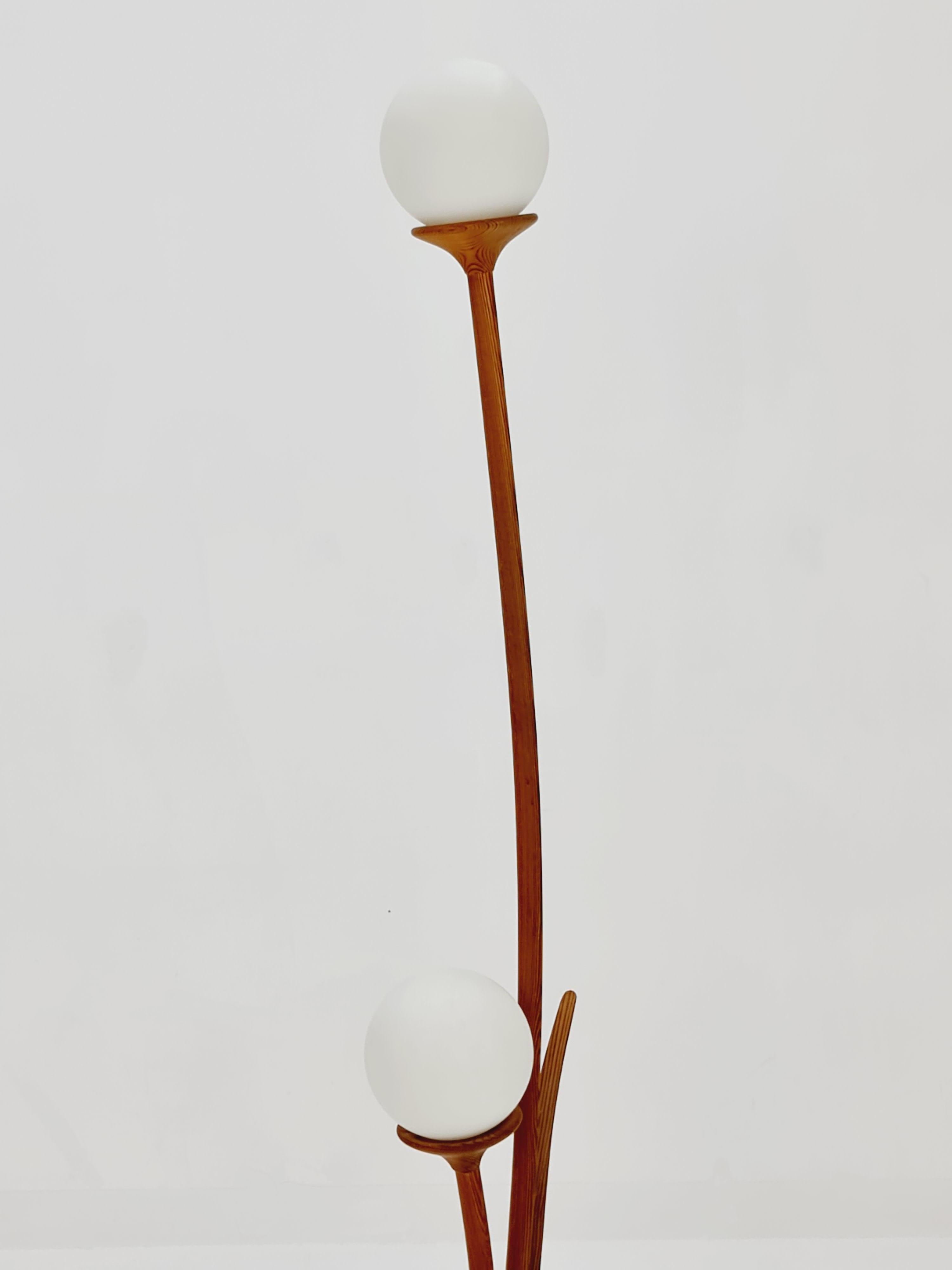 Midcentury Dnaish floor lamp By Domous , 1970s In Good Condition For Sale In Gaggenau, DE
