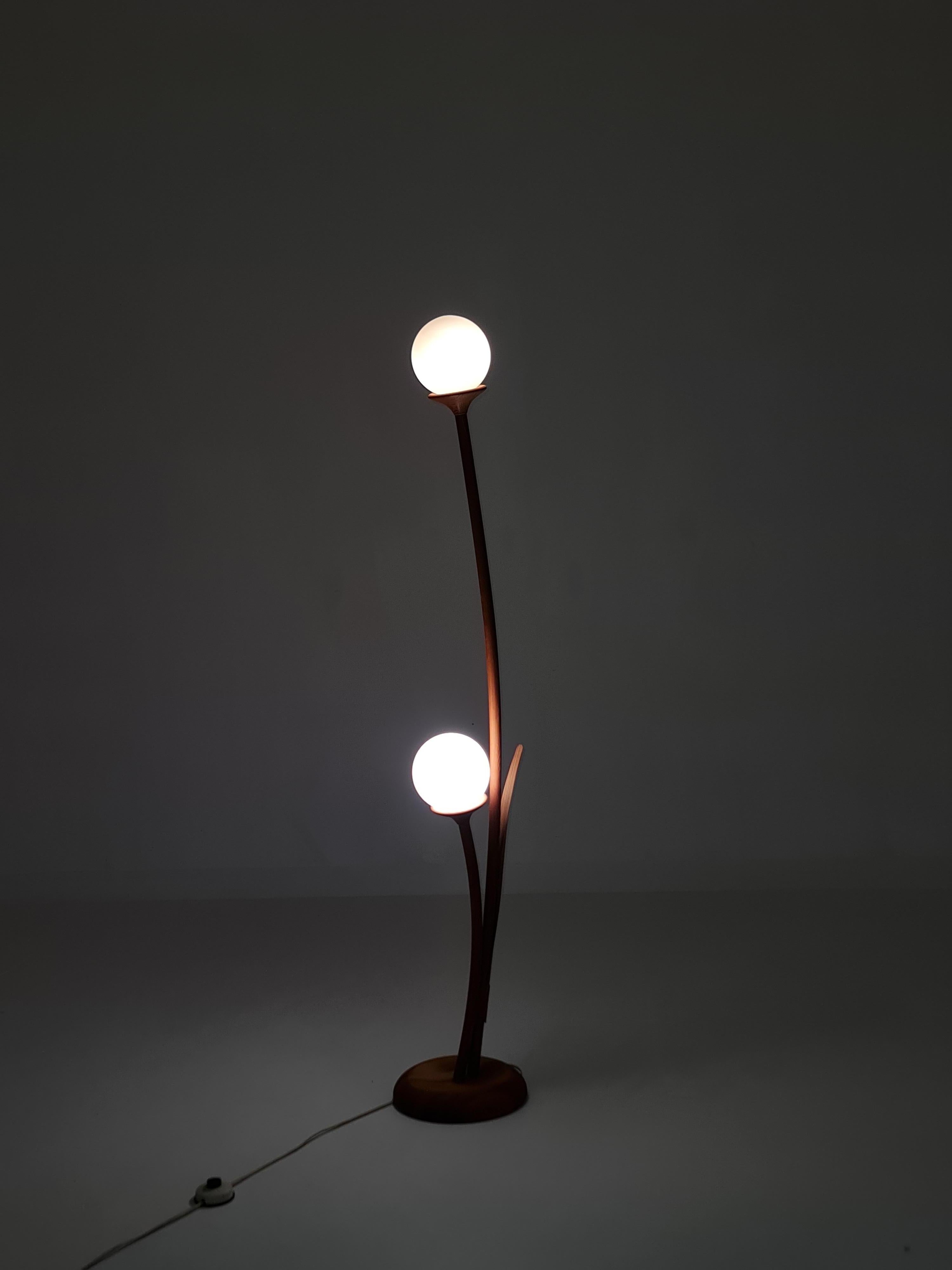 Midcentury Dnaish floor lamp By Domous , 1970s For Sale 2