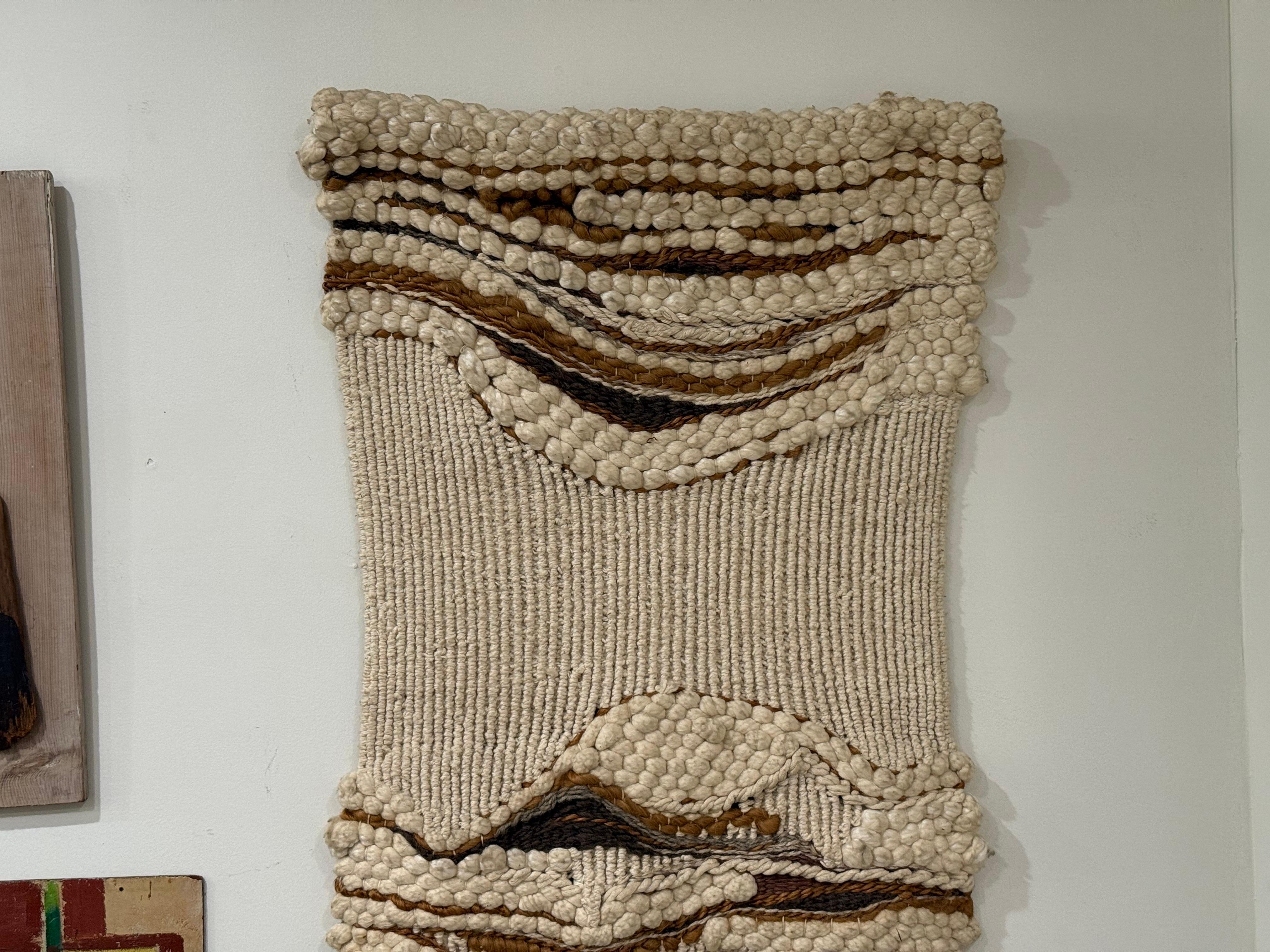 Midcentury Don Freedman Organic Modern Fiber Art Wall Hanging Tapestry im Zustand „Gut“ im Angebot in Decatur, GA