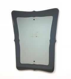 Midcentury Double-Layered Italian Wall Mirror in the style of Fontana Arte 1950s