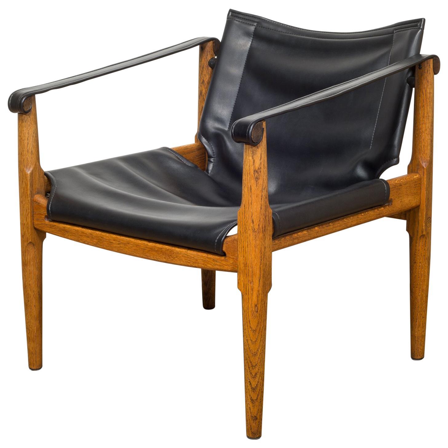 Midcentury Douglas Heaslett for Brown Saltman Sling Chair, circa 1950