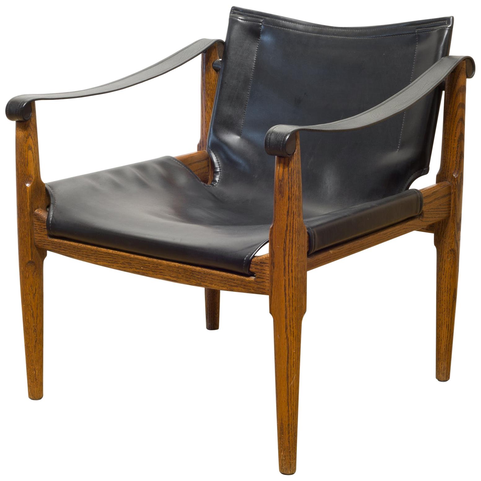 Midcentury Douglas Heaslett for Brown Saltman Sling Chair, circa 1950