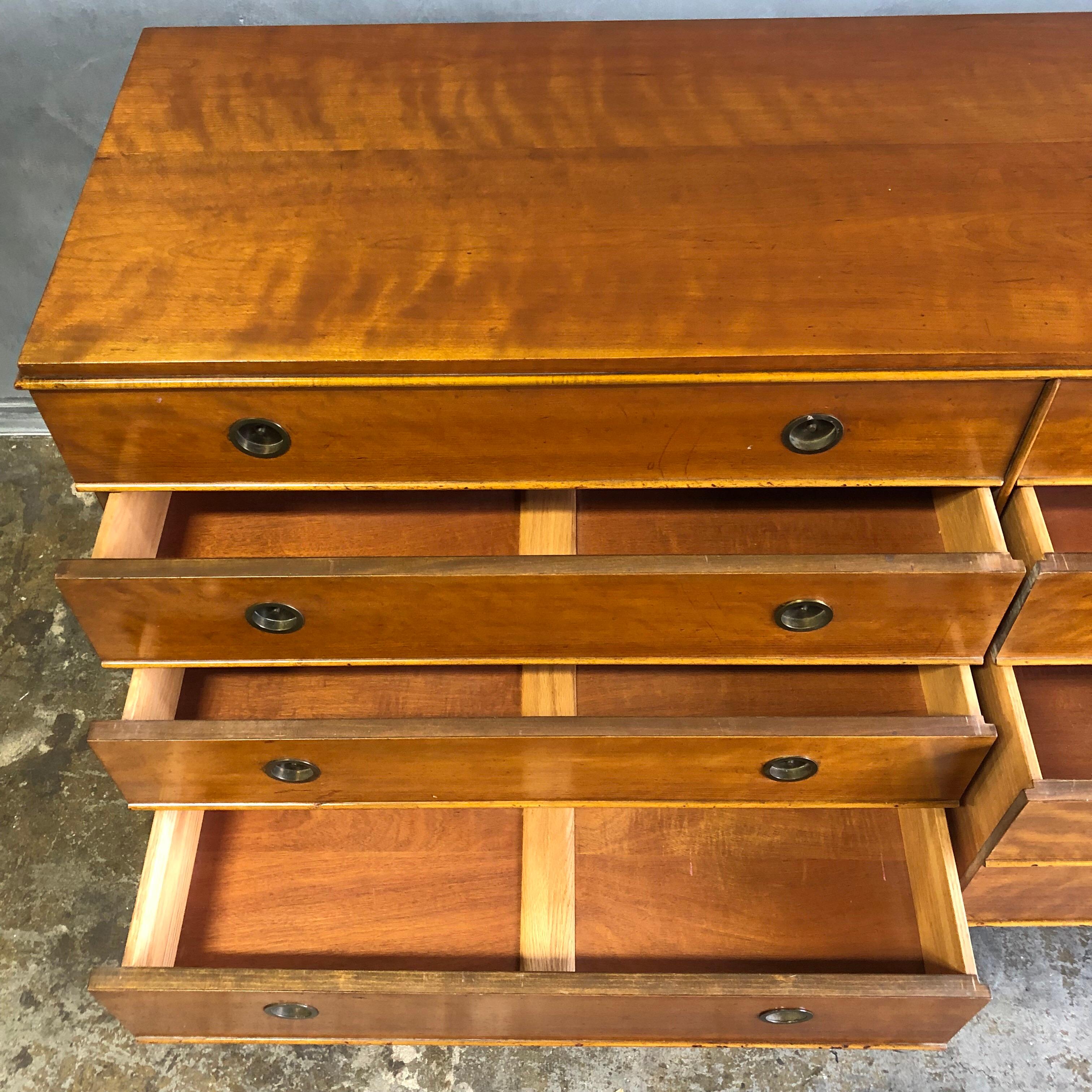 Midcentury Dresser by Renzo Rutili Dresser for Johnson Furniture Co. In Good Condition In BROOKLYN, NY