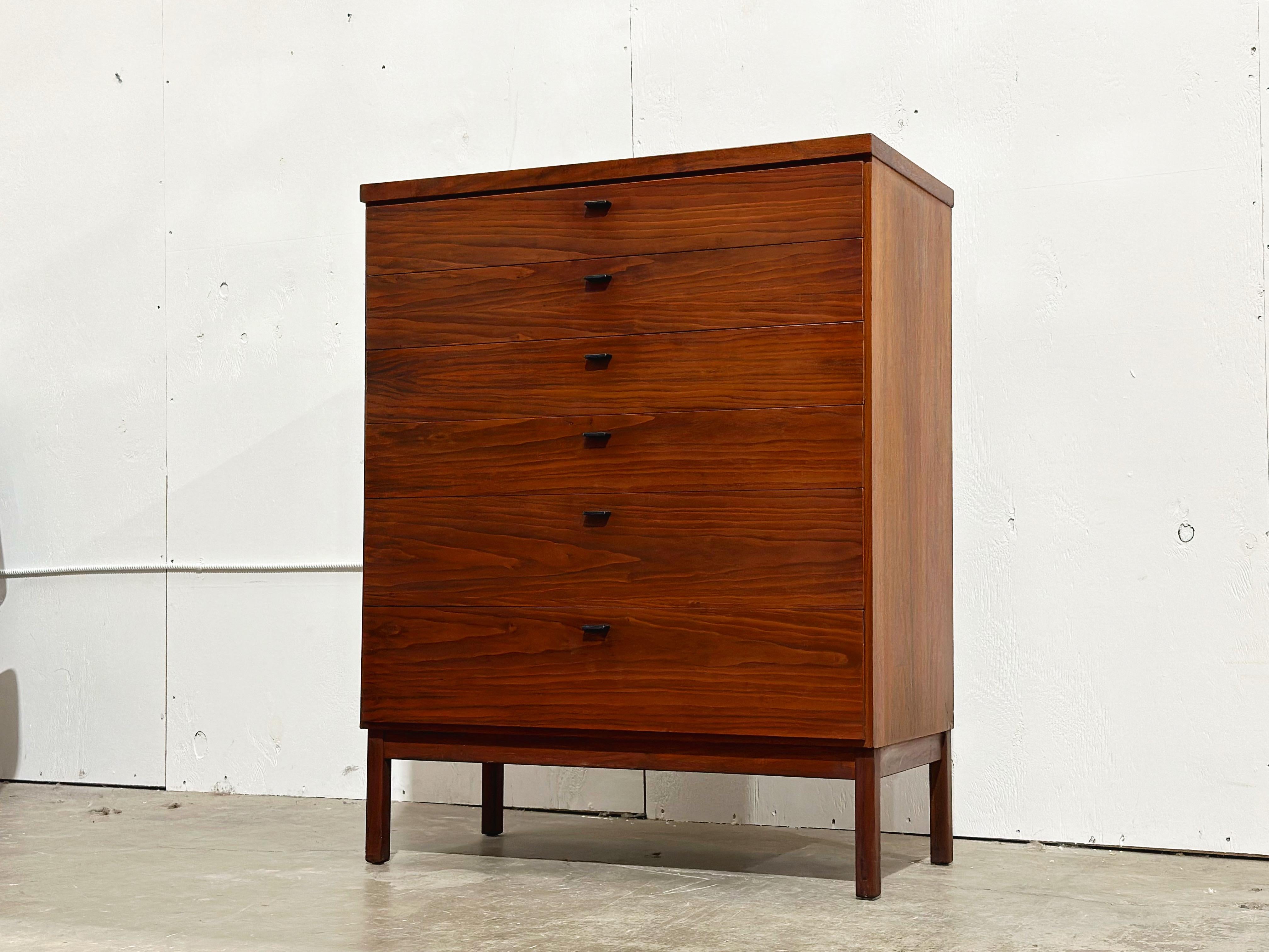 Midcentury Dresser - Jack Cartwright - Founders Patterns 10 - Tall Highboy Chest For Sale 1