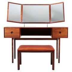 Mid-Century Dressing Table in Rosewood Designed by Kai Kristiansen, 1960s