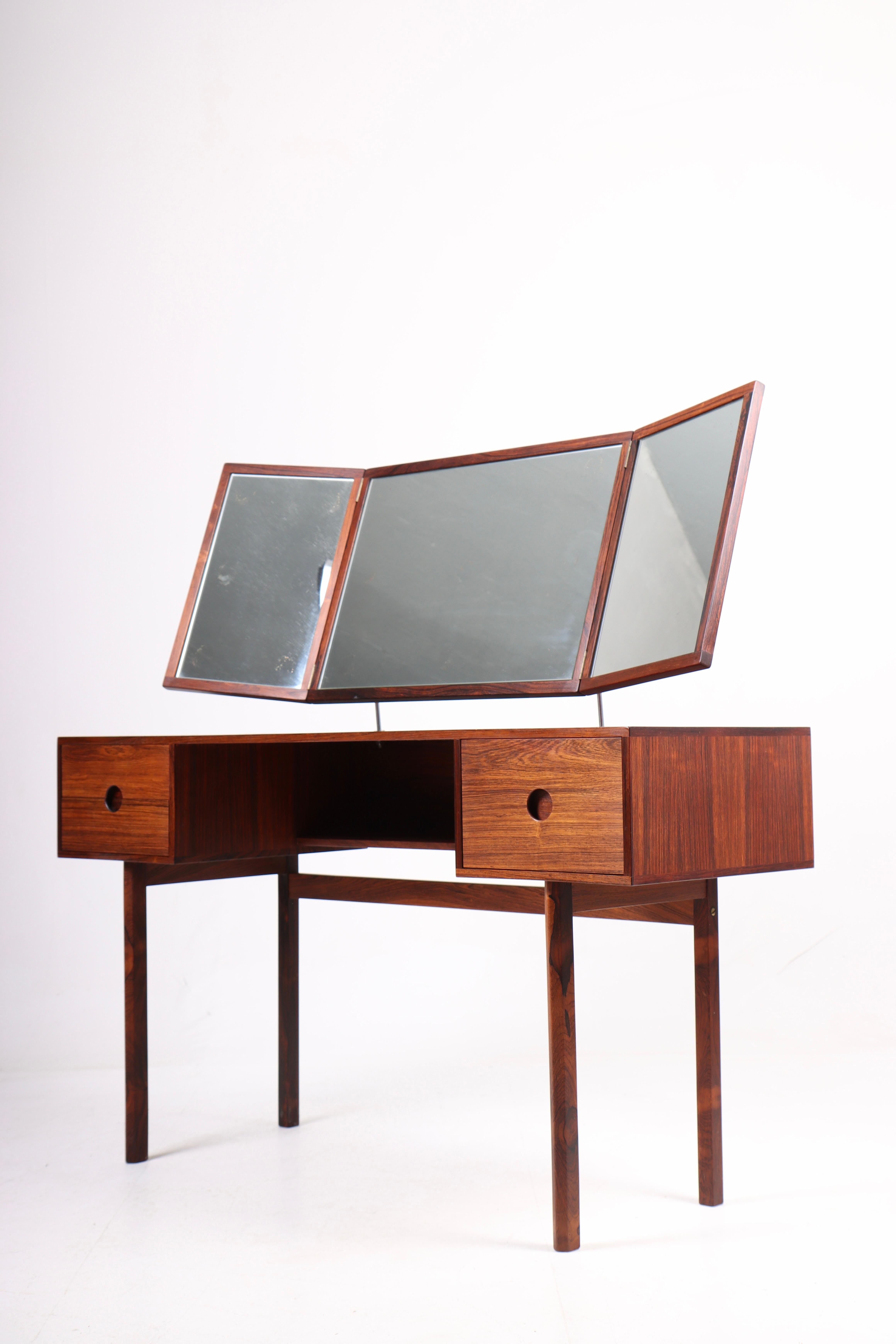 Mid-Century Dressing Table in Rosewood Designed by Kai Kristiansen, 1960s In Good Condition In Lejre, DK