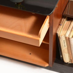 Midcentury Dressing Table with Mirror and Cabinet, Czechoslovakia