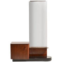 Midcentury Dressing Table with Mirror and Cabinet, Czechoslovakia