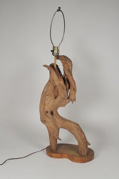Mid Century Driftwood Table Lamp