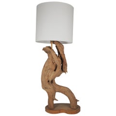 Mid Century Driftwood Table Lamp