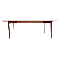 Midcentury Drop-Leaf Dining Table in Rosewood with 2 Extensions