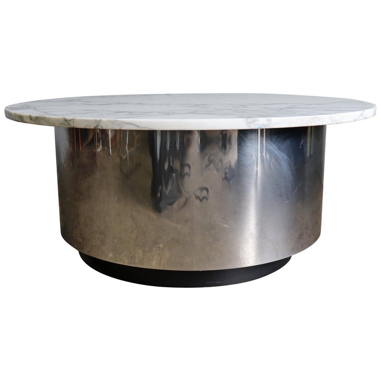 Silver Drum Coffee Table / Metal Accent Drum Coffee Table With Round Top Silver Color For Garden Living Room Buy Metal Accent Drum Coffee Table With Round Top Silver Color For Garden Living Room Coffee / Boswell silver drum coffee table.