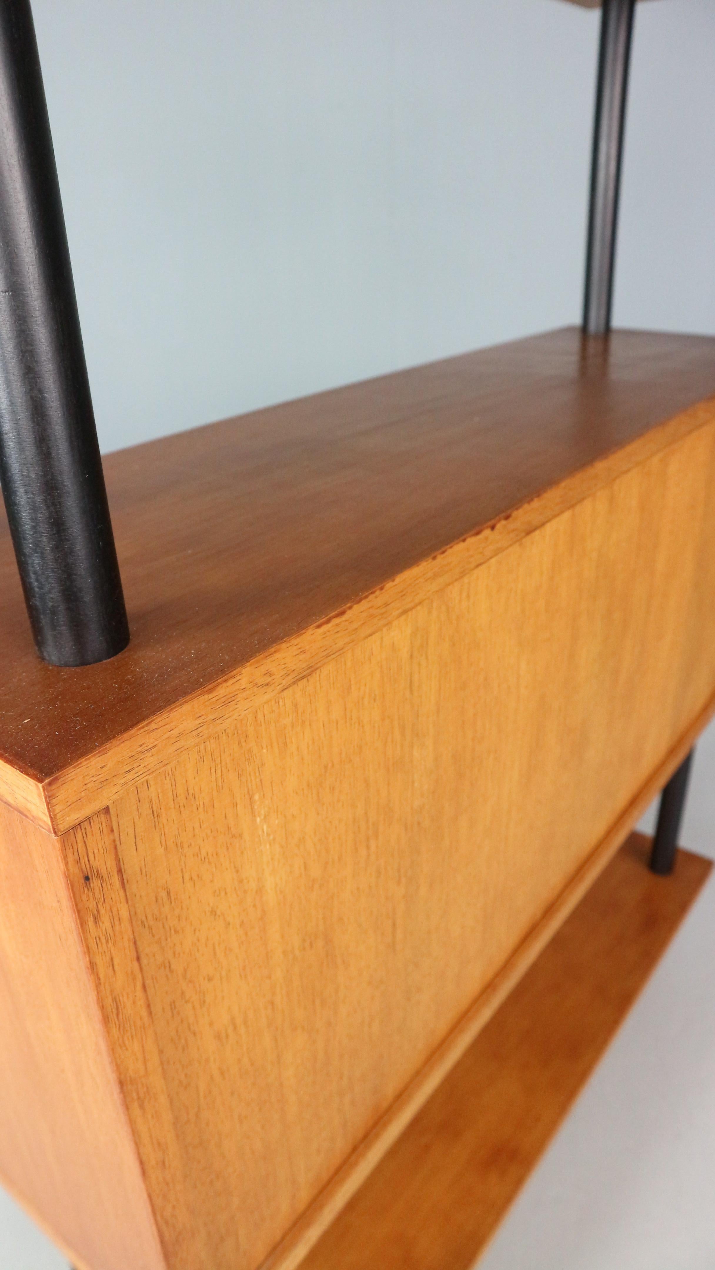 Midcentury Dutch design cabinet ‘Stokkenkast’ wall unit Willem Lutjens, 1950s 9