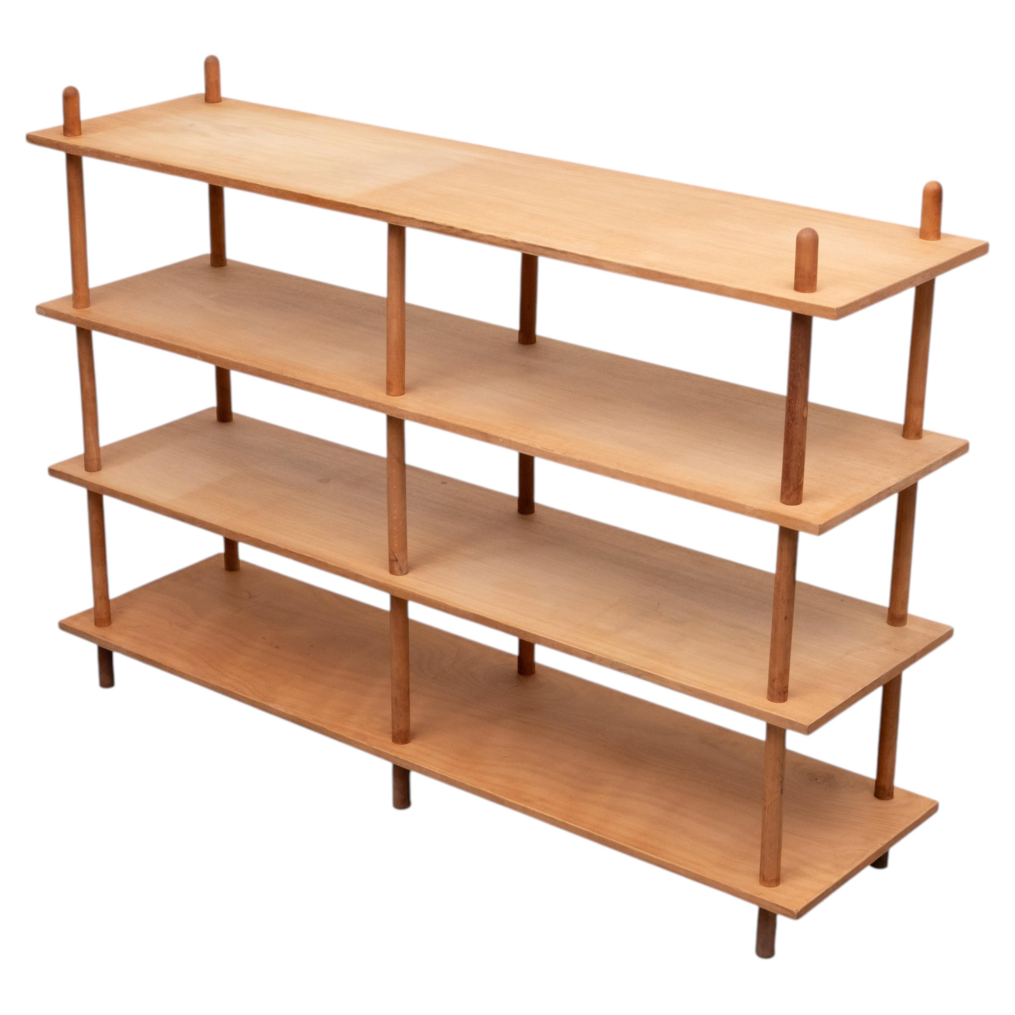 Midcentury Dutch design 'Stokkenkast' wall unit by Willem Lutjens 1950s Holland For Sale
