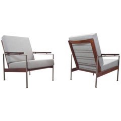 Midcentury Dutch Rob Parry Lounge Chair model lotus New Upholstered, 1960s