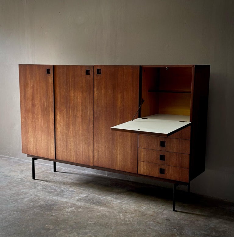 Midcentury Dutch Wooden Sideboard For Sale at 1stDibs