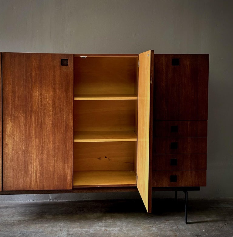 Midcentury Dutch Wooden Sideboard For Sale at 1stDibs