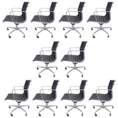 Midcentury Eames Aluminum Group Management Chairs for Herman Miller