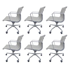 Midcentury Eames Aluminum Group Management Chairs for Herman Miller