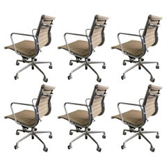 Retro Midcentury Eames Aluminum Group Managment Chairs for Herman Miller