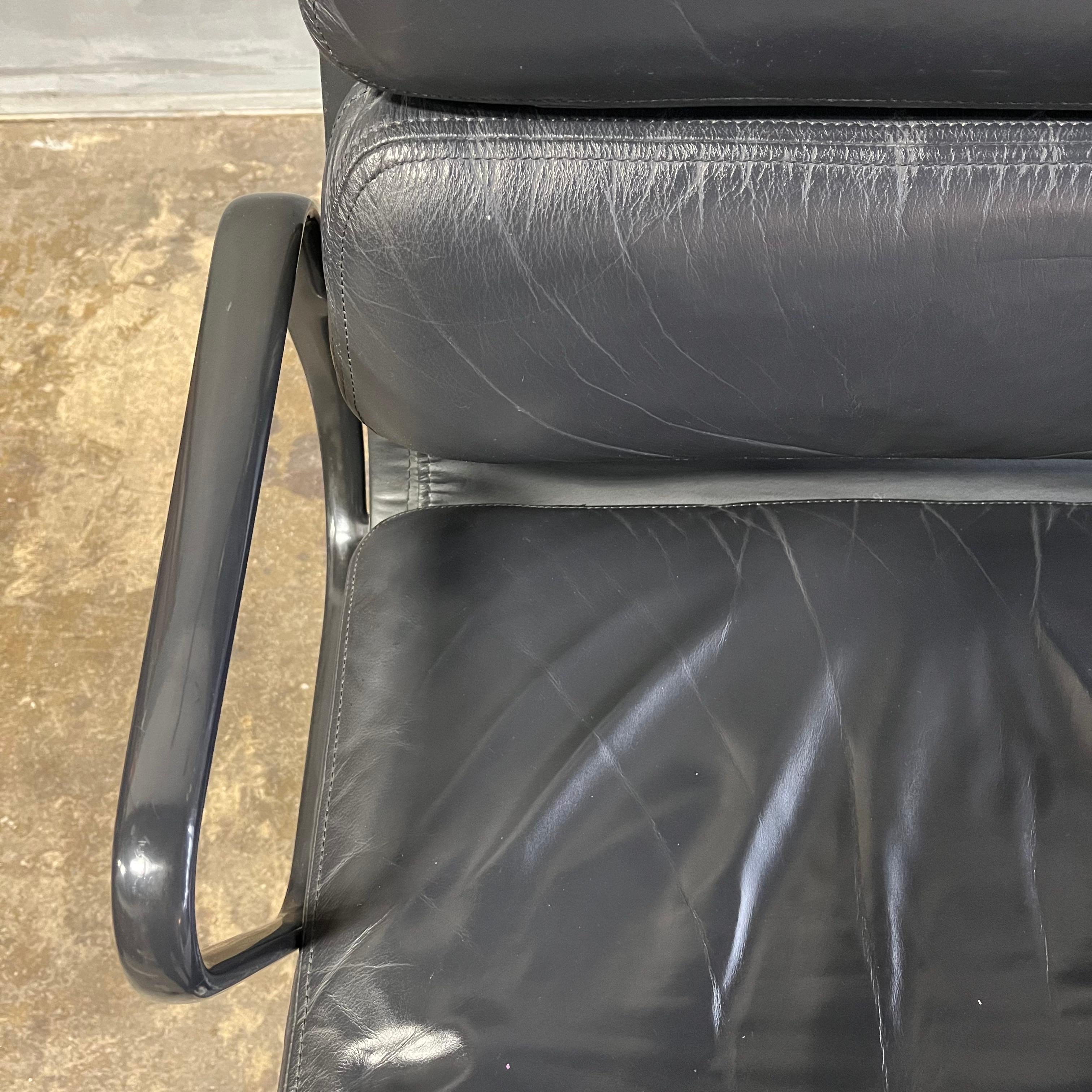 Midcentury Eames High Back Soft Pad Chair for Herman Miller 3